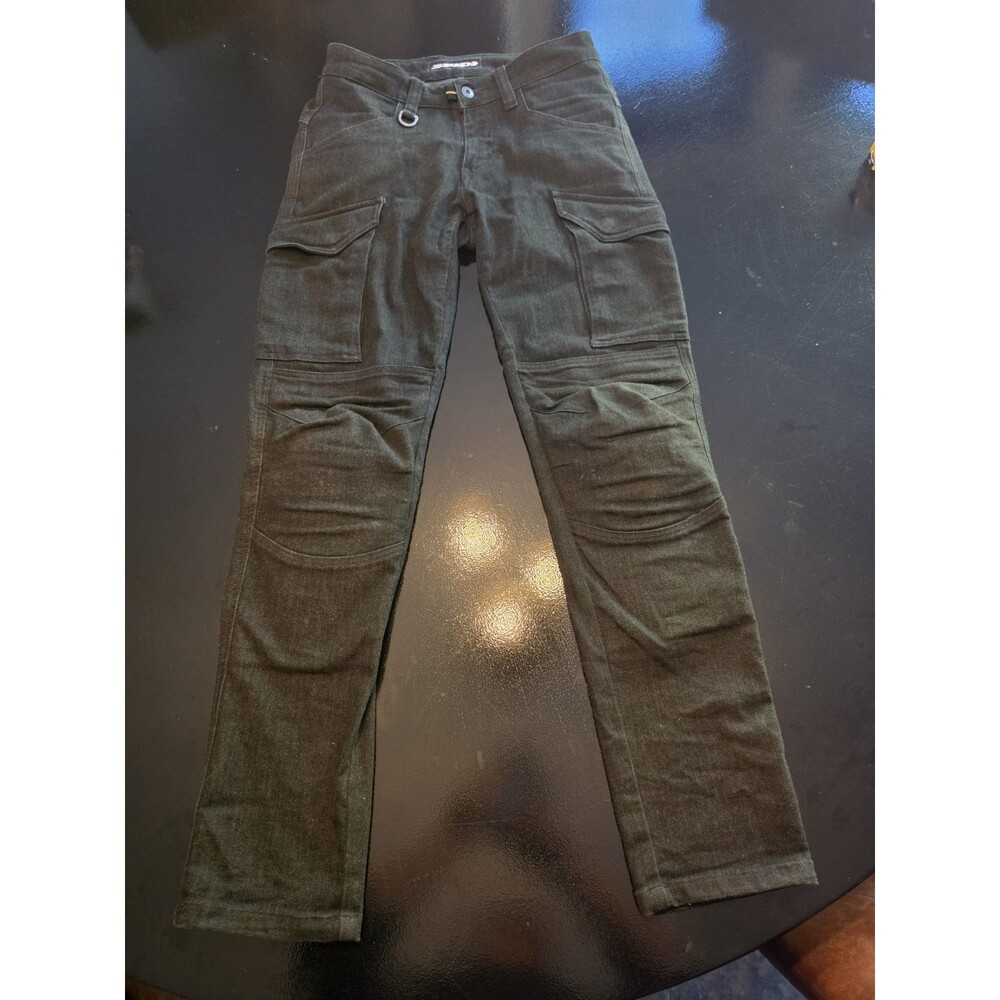 Spidi Pathfinder Cargo Motorcycle Pants Cordura Riding Jeans Armor Slim Mens 28